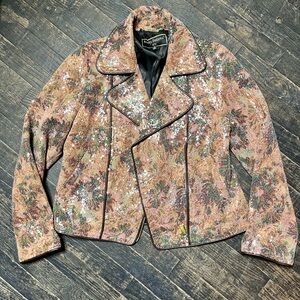 Kathy Ireland Women's Sequin Blazer - Multicolor